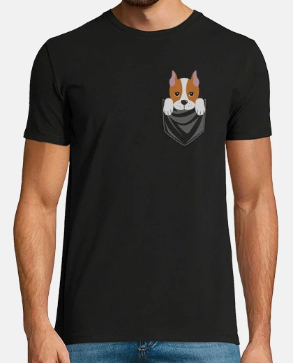 Tee-shirt poche american staffordshire terrier