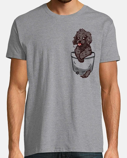 Tee-shirt poche cockapoo chiot - chemise homme