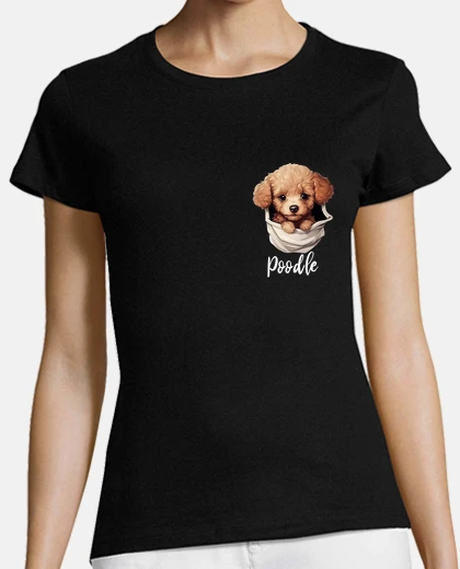 Tee-shirt poche intérieure pour chien caniche