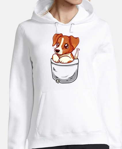 Sweat poche mignon jack russell terrier