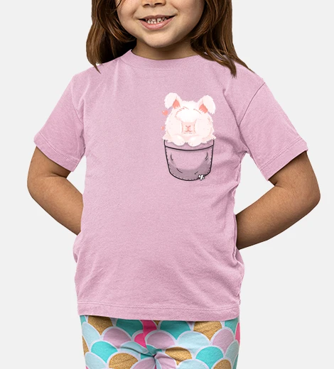 Kids Pocket Cute Angora Rabbit - Kids shirt
