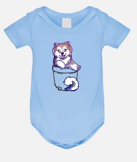 Kids Pocket Cute Canadian Eskimo Dog