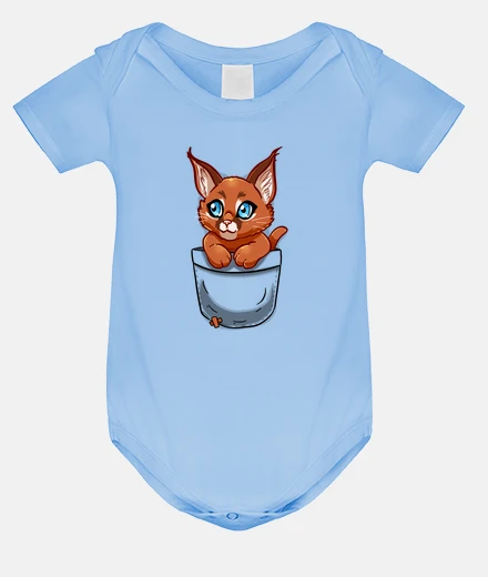 Kids Pocket Cute Caracal Kitten