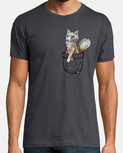 Tee-shirt pocket cute corsac fox - chemise pour homme
