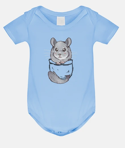 Kids Pocket Cute Grey Chinchilla