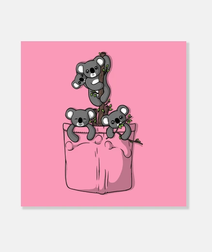 Wall pocket koala bears