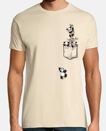 T-shirt pocket panda