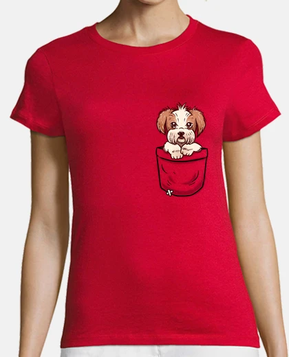 pocket shih tzu - womans shirt
