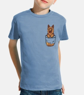 Pocket Cute German Shepherd - Kids shirt