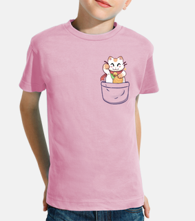 Pocket Lucky Cat - Kids shirt