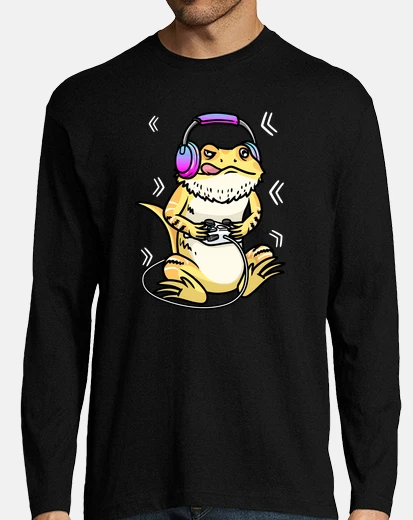 Camiseta pogona lagarto videojuego gaming jugado