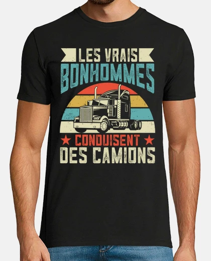 Tee-shirt poids lourds routiers cadeaux