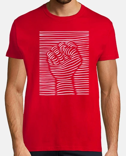 Tee-shirt poing de la main