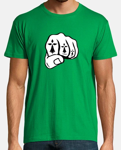 Tee-shirt poing fermer breton hermine