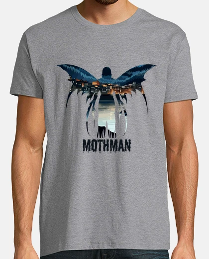 Tee-shirt point mothman agréable coucher de solei