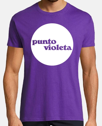 Tee-shirt point violet