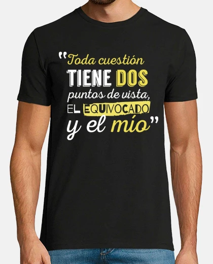 T-shirt points of view man (dark background)