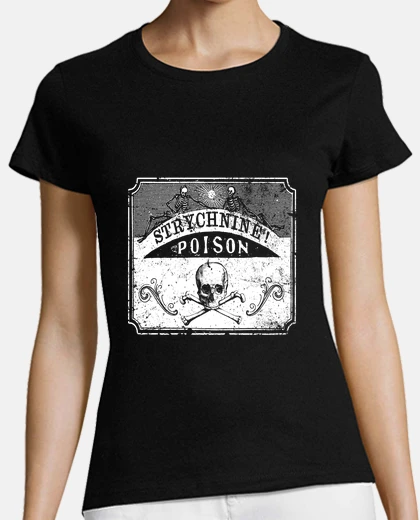 Tee-shirt poison de strychnine - ancienne étiquet