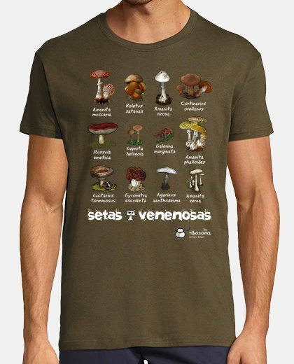 T-shirt poisonous mushrooms: s