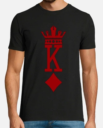 Poker king of diamond t shirt tostadora