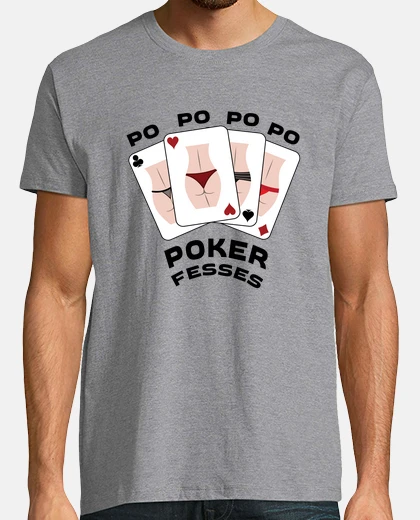 T-shirt poker butt - umorismo canzone parodia