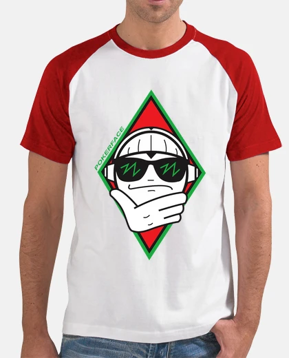 T-shirt Poker Face logo grande