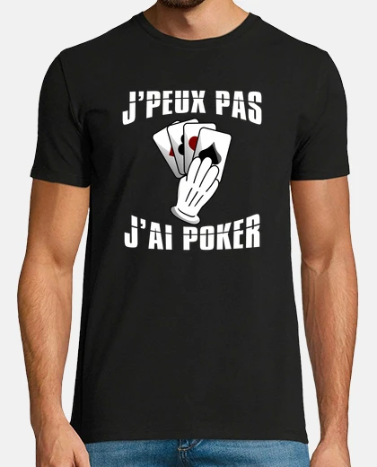 T-shirt poker idea regalo originale umorismo