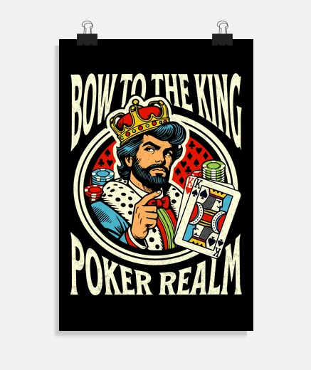 Poster Poker Texas Holdem Casino King Gambling