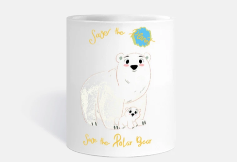 Cup Polar Bear