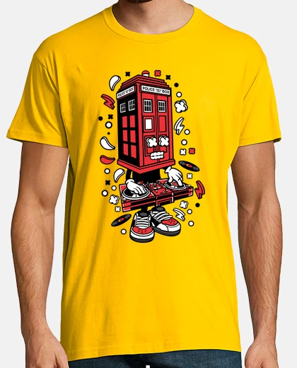 Tee-shirt police box dj