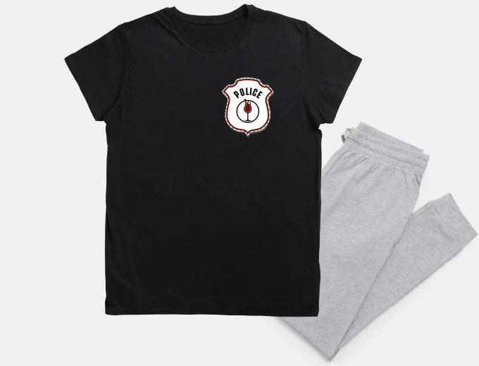 Pajama police policeman alcohol police alcohol