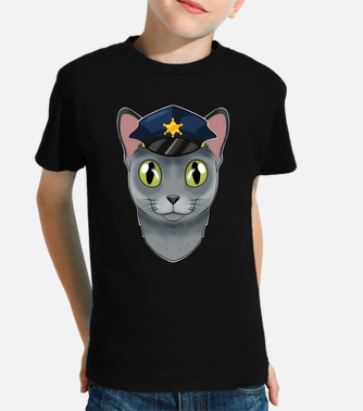 Police Russian Blue Cat