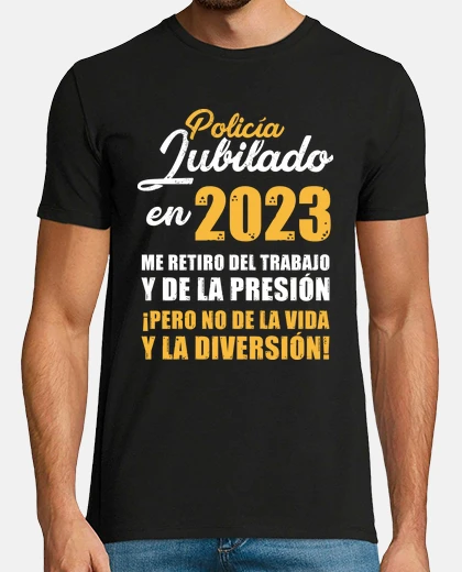 Camiseta Policía Jubilado en 2023