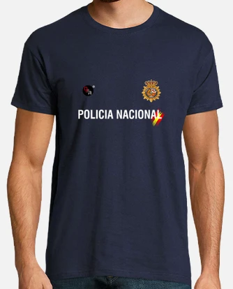 Camiseta POLICIA NACIONAL Mujer Tallas letras L