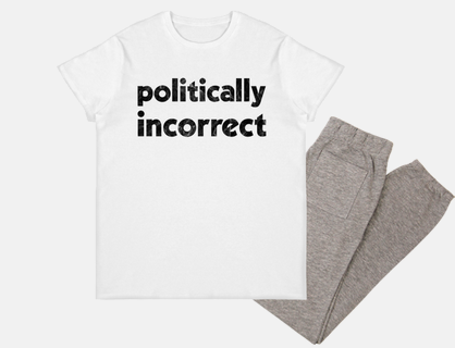 Politically Incorrect - vintage black