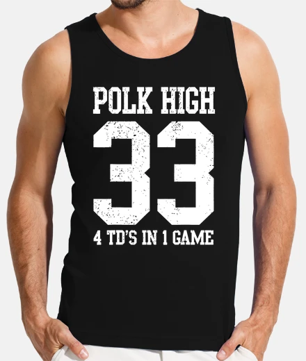 T-shirt Polk High Football 4 touchdown