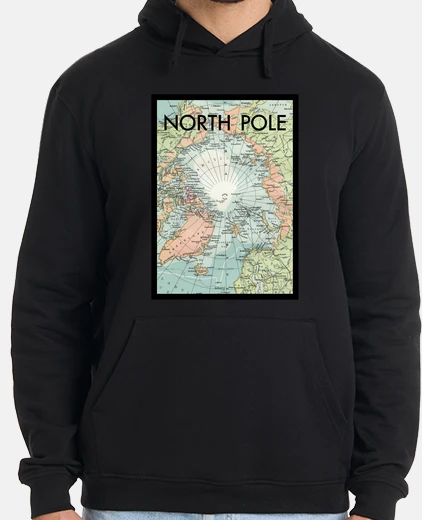 Felpa polo north vintage map v01