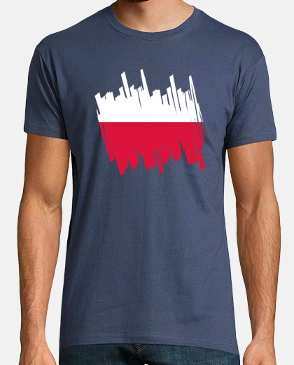 T-shirt polonia bandiera