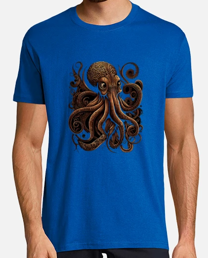 T-shirt polpo arte tribale kraken tentacoli mar tostadora