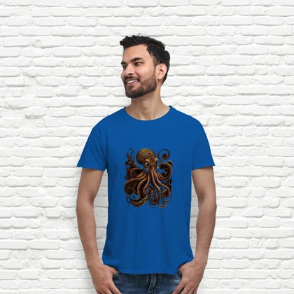 T-shirt polpo arte tribale kraken tentacoli mar tostadora
