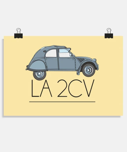 Poster pomme de terre 2cv