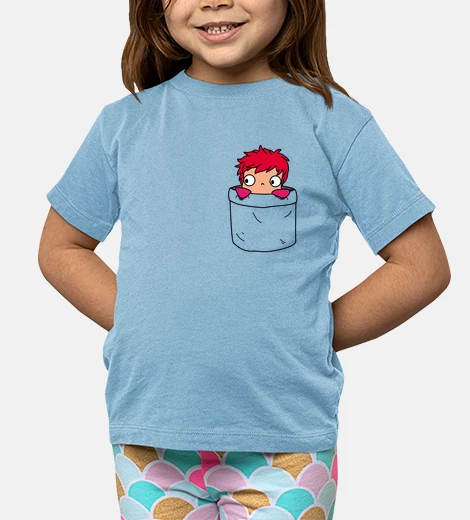 Children's ponyo in a pocket child