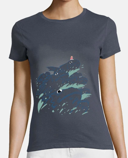 Tee-shirt Ponyo sur la falaise run ponyo sur la falaise