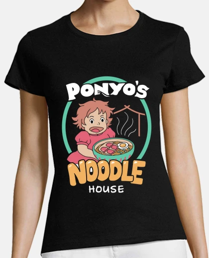 T-shirt ponyos noodle casa camicia donna