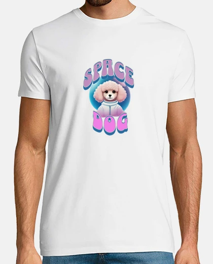Camiseta poodle spacedog