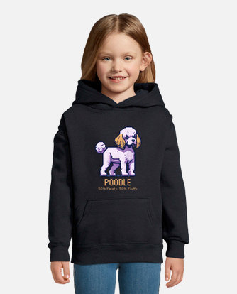 Kangaroo Pocket Poodle Tunic Hoodie Sweater- Girls