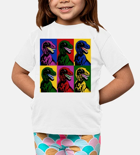 Abbigliamento pop art dinosauro