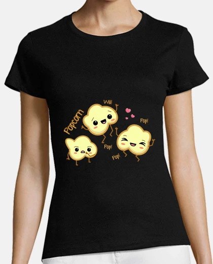 Tee-shirt pop-corn wii c