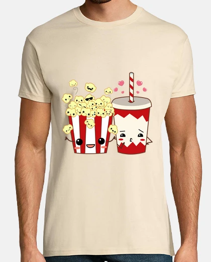 T-shirt popcorn e coke