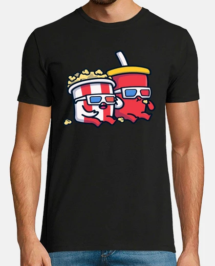 Tee-shirt popcorn et boisson